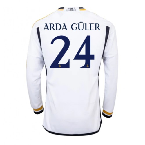 Moški Nogometni dresi Real Madrid Arda Guler #24 Domači 2023-24 Dolgi Rokav